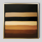 Strata of the Earth – earthy brown abstract canvas wall art print by Aspire Prints