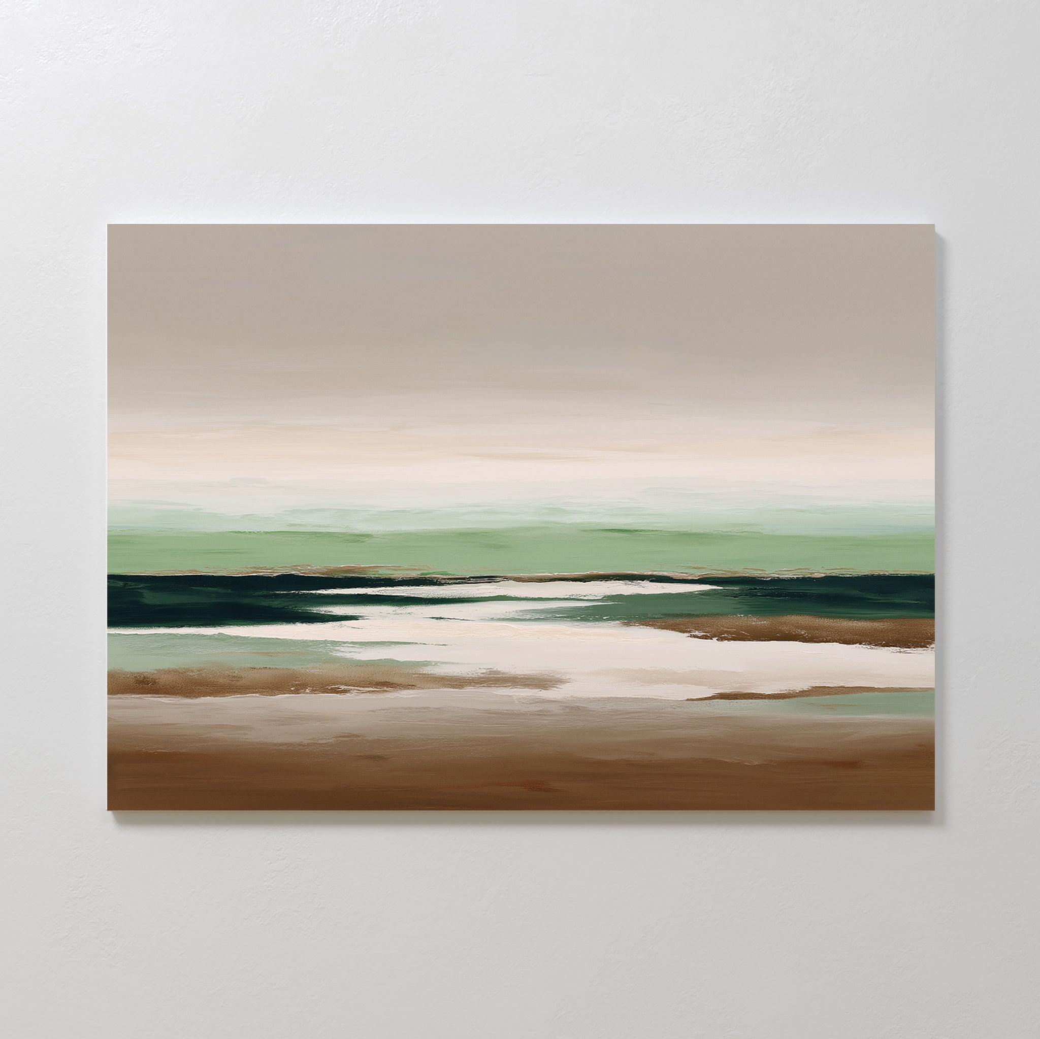Whispers of the Quiet Earth – neutral-toned landscape canvas wall art print by Aspire Prints
