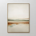 Whispers of the Meadow – beige and white landscape canvas wall art print by Aspire Prints