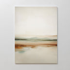 Whispers of the Meadow – beige and white landscape canvas wall art print by Aspire Prints