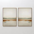 Whispers of the Earth – Set of 2 Canvas Prints set of 2 – neutral-toned landscape canvas wall art by Aspire Prints