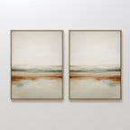 Whispers of the Earth – Set of 2 Canvas Prints set of 2 – neutral-toned landscape canvas wall art by Aspire Prints