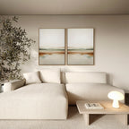 Whispers of the Earth – Set of 2 Canvas Prints set of 2 – neutral-toned landscape canvas wall art by Aspire Prints