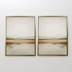 Whispers of the Earth – Set of 2 Canvas Prints set of 2 – neutral-toned landscape canvas wall art by Aspire Prints