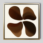 Terracotta Whisper – earthy brown botanical canvas wall art print by Aspire Prints