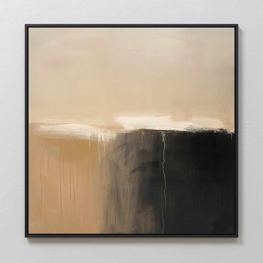 Whispers of the Canyon – earthy brown abstract canvas wall art print by Aspire Prints