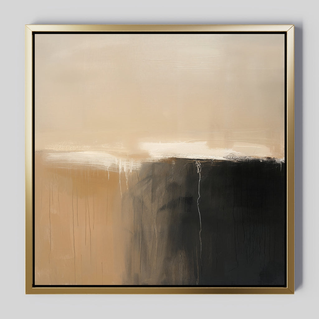 Whispers of the Canyon – earthy brown abstract canvas wall art print by Aspire Prints