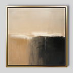 Whispers of the Canyon – earthy brown abstract canvas wall art print by Aspire Prints