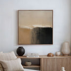 Whispers of the Canyon – earthy brown abstract canvas wall art print by Aspire Prints