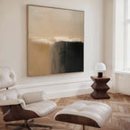 Whispers of the Canyon – earthy brown abstract canvas wall art print by Aspire Prints
