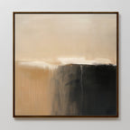 Whispers of the Canyon – earthy brown abstract canvas wall art print by Aspire Prints