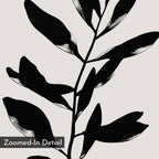 Whispered Shadow Botanica Canvas Print – black and white botanical canvas wall art print by Aspire Prints