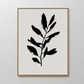 Whispered Shadow Botanica Canvas Print – black and white botanical canvas wall art print by Aspire Prints