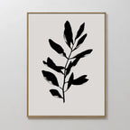 Whispered Shadow Botanica Canvas Print – black and white botanical canvas wall art print by Aspire Prints