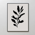 Whispered Shadow Botanica Canvas Print – black and white botanical canvas wall art print by Aspire Prints