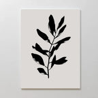 Whispered Shadow Botanica Canvas Print – black and white botanical canvas wall art print by Aspire Prints