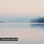 Whispers Across Still Water – blue coastal canvas wall art print by Aspire Prints