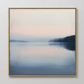Whispers Across Still Water – blue coastal canvas wall art print by Aspire Prints
