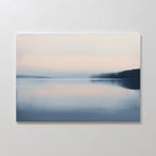 Whispers of the Still Lake – blue coastal canvas wall art print by Aspire Prints