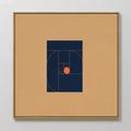Ember Point – multicolour abstract canvas wall art print by Aspire Prints