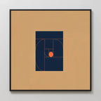 Ember Point – multicolour abstract canvas wall art print by Aspire Prints