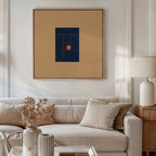 Ember Point – multicolour abstract canvas wall art print by Aspire Prints