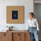 Ember Point – multicolour abstract canvas wall art print by Aspire Prints