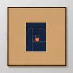 Ember Point – multicolour abstract canvas wall art print by Aspire Prints