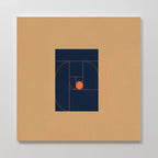 Ember Point – multicolour abstract canvas wall art print by Aspire Prints