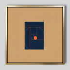 Ember Point – multicolour abstract canvas wall art print by Aspire Prints