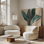 Verdant Hush – Set of 2 Canvas Prints set of 2 – green botanical canvas wall art by Aspire Prints