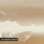 Whispers of the Open Plain – beige and white abstract canvas wall art print by Aspire Prints