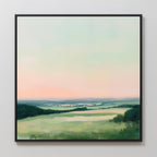 Whispers of Twilight – green landscape canvas wall art print by Aspire Prints