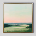 Whispers of Twilight – green landscape canvas wall art print by Aspire Prints