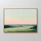 Whispers of Twilight Canvas Print – green landscape canvas wall art print by Aspire Prints