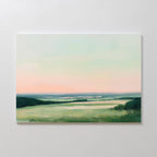 Whispers of Twilight Canvas Print – green landscape canvas wall art print by Aspire Prints