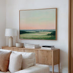 Whispers of Twilight Canvas Print – green landscape canvas wall art print by Aspire Prints