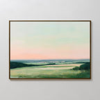 Whispers of Twilight Canvas Print – green landscape canvas wall art print by Aspire Prints