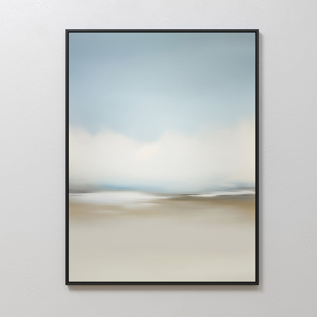 Whispering Horizons – neutral-toned cloud canvas wall art print by Aspire Prints