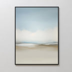 Whispering Horizons – neutral-toned cloud canvas wall art print by Aspire Prints