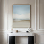 Whispering Horizons – neutral-toned cloud canvas wall art print by Aspire Prints