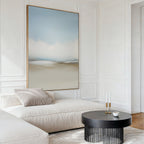 Whispering Horizons – neutral-toned cloud canvas wall art print by Aspire Prints