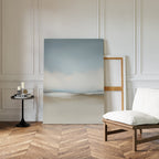 Whispering Horizons – neutral-toned cloud canvas wall art print by Aspire Prints