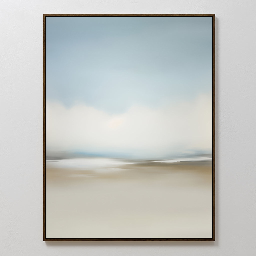 Whispering Horizons – neutral-toned cloud canvas wall art print by Aspire Prints