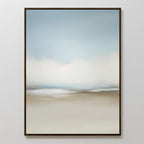 Whispering Horizons – neutral-toned cloud canvas wall art print by Aspire Prints