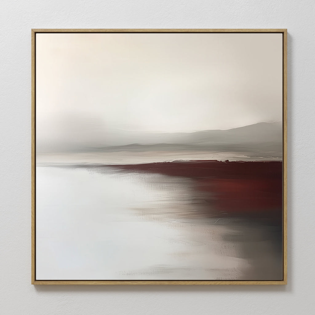 Whisper of the Last Light Canvas Print – beige and white landscape canvas wall art print by Aspire Prints