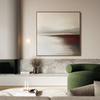 Whisper of the Last Light Canvas Print – beige and white landscape canvas wall art print by Aspire Prints