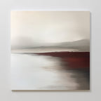 Whisper of the Last Light Canvas Print – beige and white landscape canvas wall art print by Aspire Prints