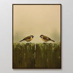Whispers on the Old Post Canvas Print – neutral-toned vintage canvas wall art print by Aspire Prints