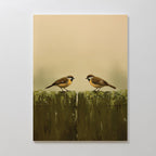 Whispers on the Old Post Canvas Print – neutral-toned vintage canvas wall art print by Aspire Prints